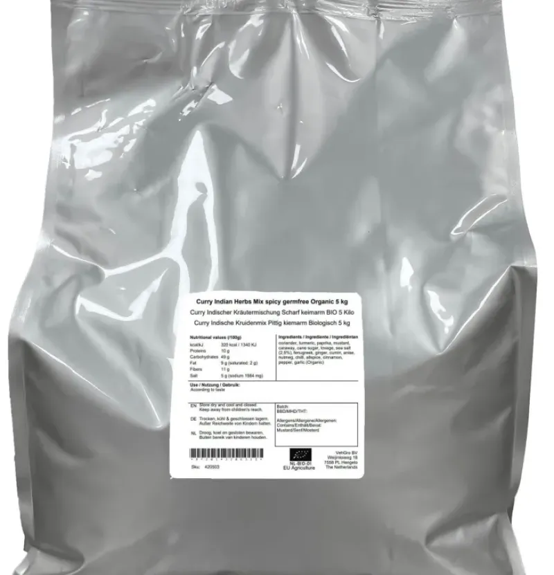 Naturaplaza Curry Indische Kruidenmix Pittig kiemarm Biologisch Hot
