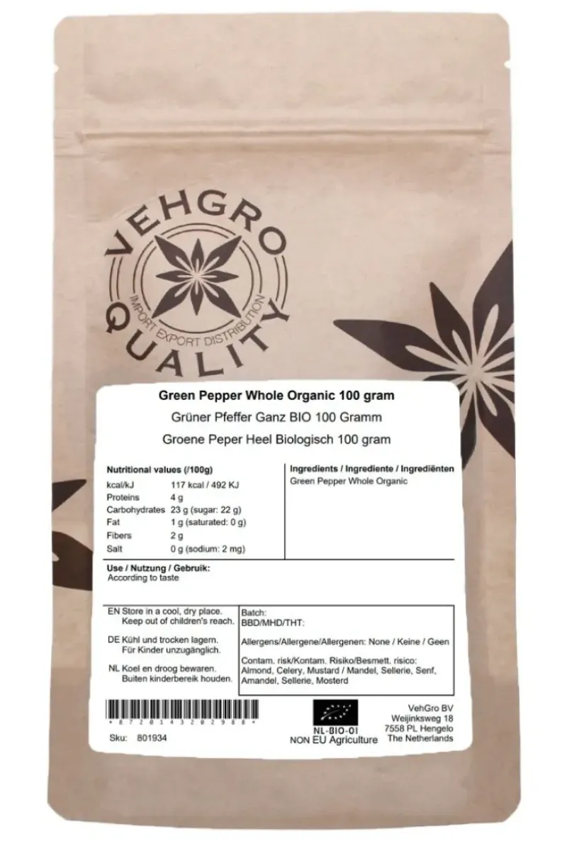 Naturaplaza Groene Peper Heel Biologisch New