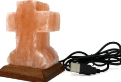 Naturaplaza Himalaya Zoutlamp Kruis gekleurd licht Best