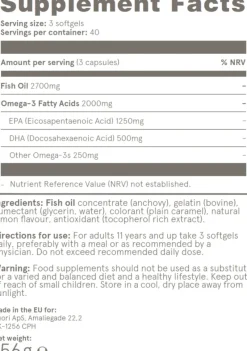 Naturaplaza Puori O3 Omega 3 Supplement 120 Capsules Clearance