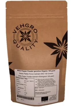 Naturaplaza Witte Peper Poeder kiemarm Biologisch Hot