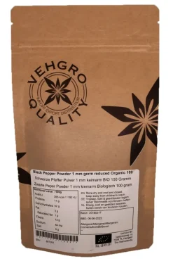 Naturaplaza Zwarte Peper Poeder 1 mm kiemarm Biologisch Outlet